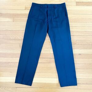 Maison Martin Margiela Navy Blue 100% Wool Pants Paris Italy Line 14 Size 50 34